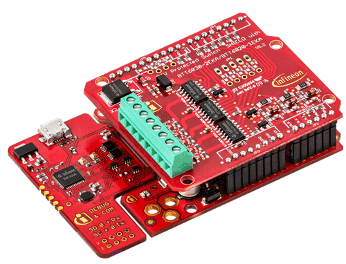 24V protected switch shield for Arduino