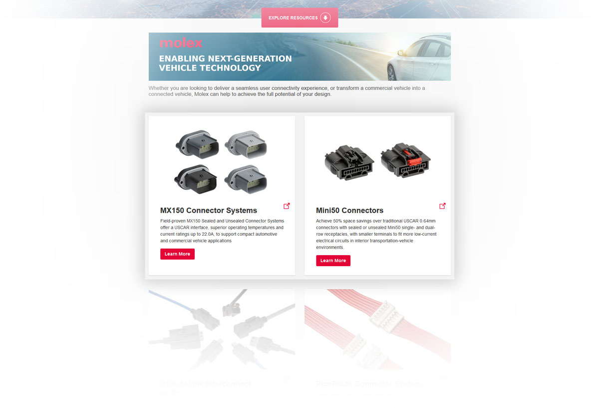 Discover Molex´s Product Portfolio Discover Molex´s Product Portfolio