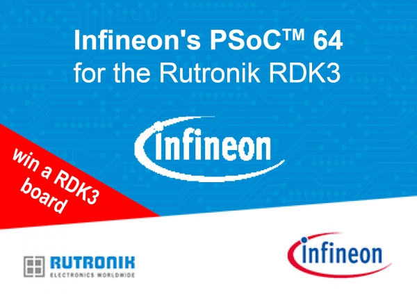 Rutronik Development Kit RDK3 with Infineon's PSoC™ 64 MCU