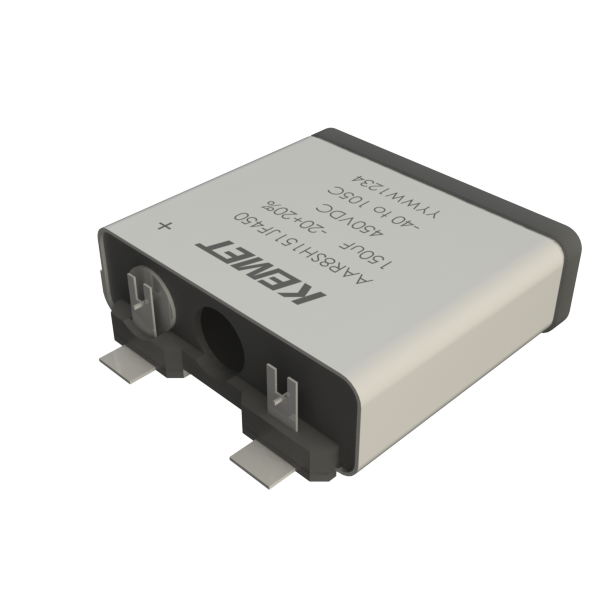 Figure 2: The AAR8S series was developed for fully automatic assembly and is particularly suited to high-volume applications, such as those typically found in the automotive industry and electromobility. (Source: Yageo/Kemet)